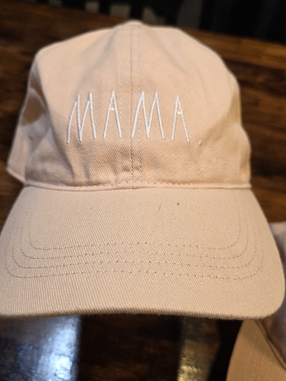 Rae Dunn Mama amd Mini Matching Dusty Pink Baseball Hats Adjustable Preppy Match - Picture 2 of 7